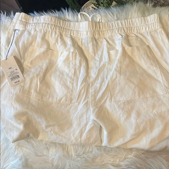 NWT a new day Women's Plus Size Linen Pants - Picture 3 of 6